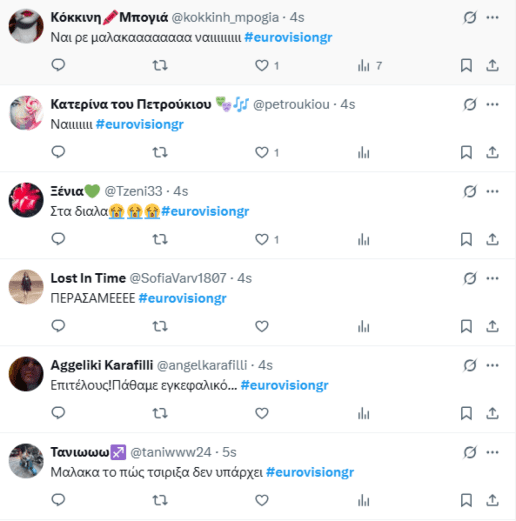 Τα σχόλια στα social media για την πρόκριση της Κλαυδίας στον τελικό της Eurovision 2025
