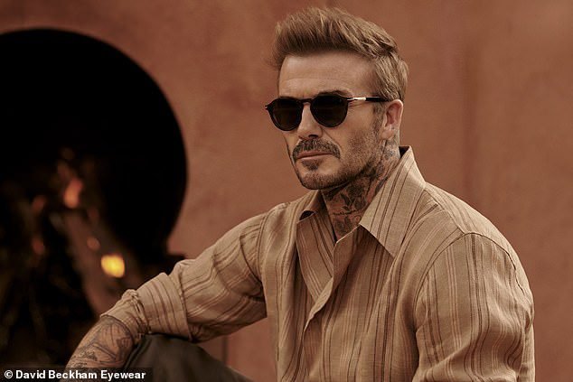 
David proved to be his own best model for the striking photoshoot
