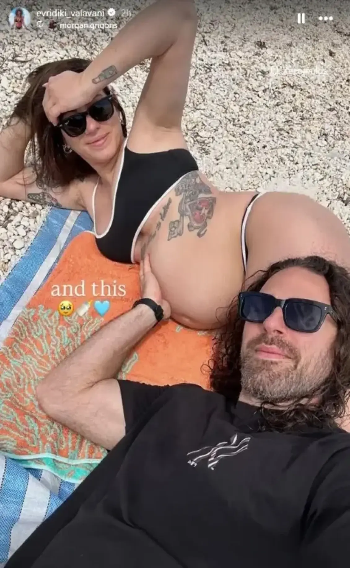 Ευρυδίκη Βαλαβάνη και Γρηγόρης Μόργκαν απολαμβάνουν το Πάσχα,περιμένοντας τον ερχομό του πρώτου τους παιδιού