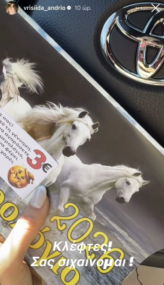 Η Βρισηίδα Ανδριώτου περιέγραψε ένα περιστατικό κλοπής που έγινε μπροστά στα μάτια της και ξέσπασε μέσα από τα social media.